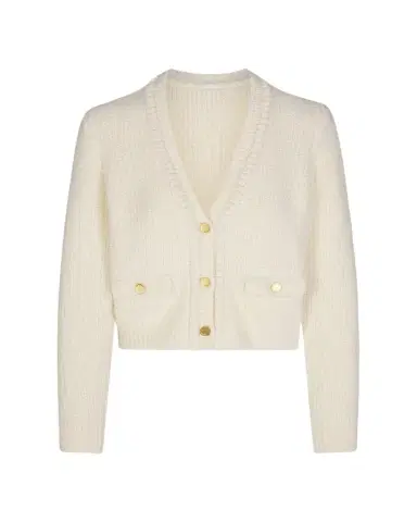 FRAME Double Pocket Cropped Caridgan | Thumbnail 1 FRAME Double Pocket Cropped Caridgan | Thumbnail 1
