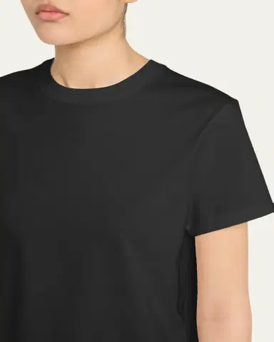 Vince Short-Sleeve Pima Cotton Crewneck T-Shirt | Thumbnail 5 Vince Short-Sleeve Pima Cotton Crewneck T-Shirt | Thumbnail 5