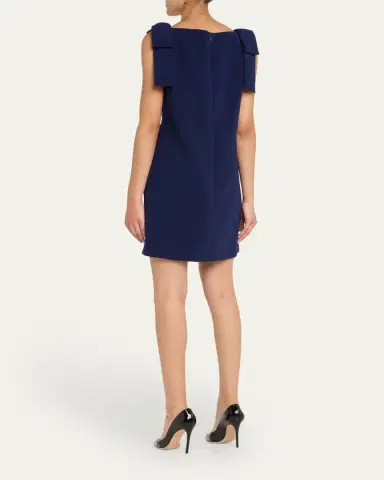 Carolina Herrera Embroidered Applique Bow Mini Dress | Thumbnail 3 Carolina Herrera Embroidered Applique Bow Mini Dress | Thumbnail 3