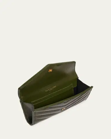 Saint Laurent YSL Monogram Small Flap Wallet in Smooth Leather | Thumbnail 8 Saint Laurent YSL Monogram Small Flap Wallet in Smooth Leather | Thumbnail 8