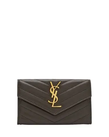 Saint Laurent YSL Monogram Small Flap Wallet in Smooth Leather | Thumbnail 1 Saint Laurent YSL Monogram Small Flap Wallet in Smooth Leather | Thumbnail 1