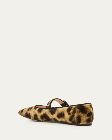 Loeffler Randall Ginger Leopard Velvet Mary Jane Ballerina Flats | Thumbnail 2 Loeffler Randall Ginger Leopard Velvet Mary Jane Ballerina Flats | Thumbnail 2