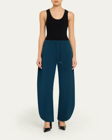 ALAÏA High-Rise Wide-Leg Petal Joggers | Thumbnail 2 ALAÏA High-Rise Wide-Leg Petal Joggers | Thumbnail 2