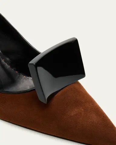 Manolo Blahnik 50mm Potoka Suede Pumps | Thumbnail 3 Manolo Blahnik 50mm Potoka Suede Pumps | Thumbnail 3