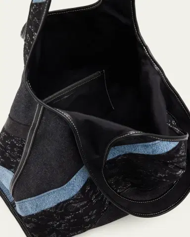 3.1 Phillip Lim Patchwork Lace & Denim Market Tote Bag | Thumbnail 4 3.1 Phillip Lim Patchwork Lace & Denim Market Tote Bag | Thumbnail 4