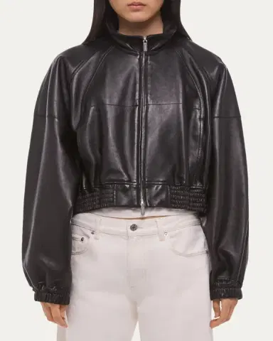 Helmut Lang Leather Bomber Jacket | Thumbnail 4 Helmut Lang Leather Bomber Jacket | Thumbnail 4