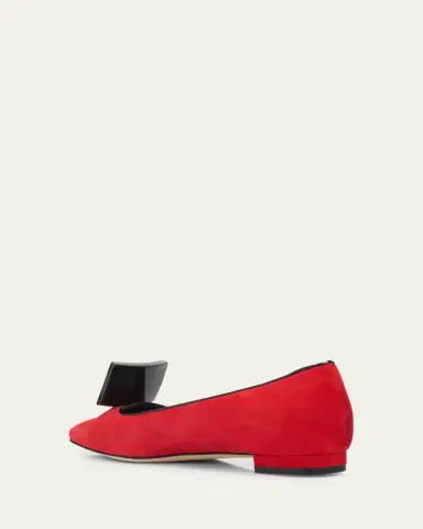 Manolo Blahnik Inkak Suede Flats | Thumbnail 2 Manolo Blahnik Inkak Suede Flats | Thumbnail 2