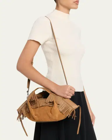 3.1 Phillip Lim Luna Mini Fringe-Trim Suede Crossbody Bag | Thumbnail 2 3.1 Phillip Lim Luna Mini Fringe-Trim Suede Crossbody Bag | Thumbnail 2