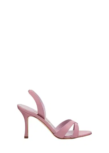 Manolo Blahnik 90mm Callasli Crossover Leather Slingback Sandals | Thumbnail 1 Manolo Blahnik 90mm Callasli Crossover Leather Slingback Sandals | Thumbnail 1