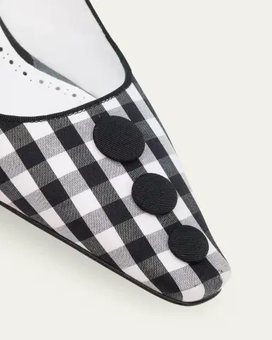 Manolo Blahnik 90mm Alexa Gingham Slingback Pumps | Thumbnail 3 Manolo Blahnik 90mm Alexa Gingham Slingback Pumps | Thumbnail 3