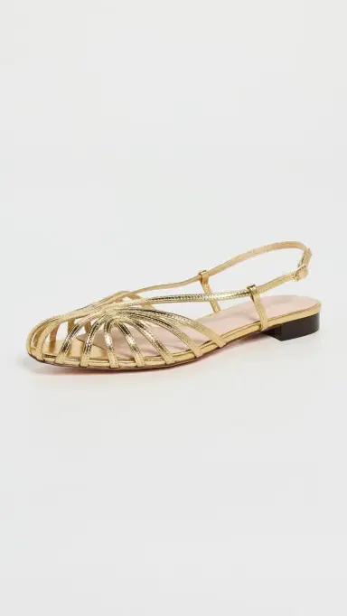 Loeffler Randall Devon Lattice Slingback Sandals Gold 5 | Thumbnail 2 Loeffler Randall Devon Lattice Slingback Sandals Gold 5 | Thumbnail 2