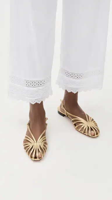 Loeffler Randall Devon Lattice Slingback Sandals Gold 5 | Thumbnail 3 Loeffler Randall Devon Lattice Slingback Sandals Gold 5 | Thumbnail 3