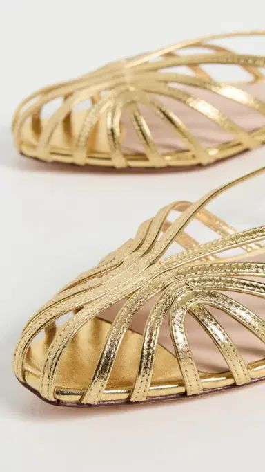Loeffler Randall Devon Lattice Slingback Sandals Gold 5 | Thumbnail 6 Loeffler Randall Devon Lattice Slingback Sandals Gold 5 | Thumbnail 6