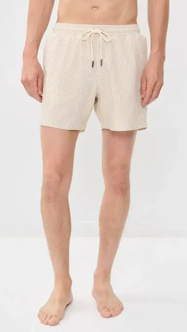 Orlebar Brown Boxer III Seersucker Stripe Swim Trunks Walnut | Thumbnail 2 Orlebar Brown Boxer III Seersucker Stripe Swim Trunks Walnut | Thumbnail 2