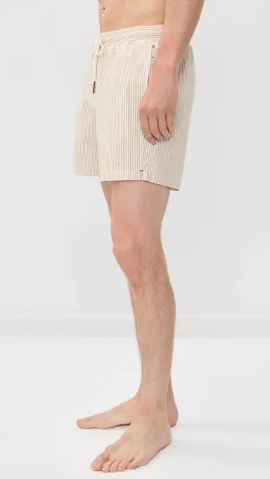 Orlebar Brown Boxer III Seersucker Stripe Swim Trunks Walnut | Thumbnail 4 Orlebar Brown Boxer III Seersucker Stripe Swim Trunks Walnut | Thumbnail 4