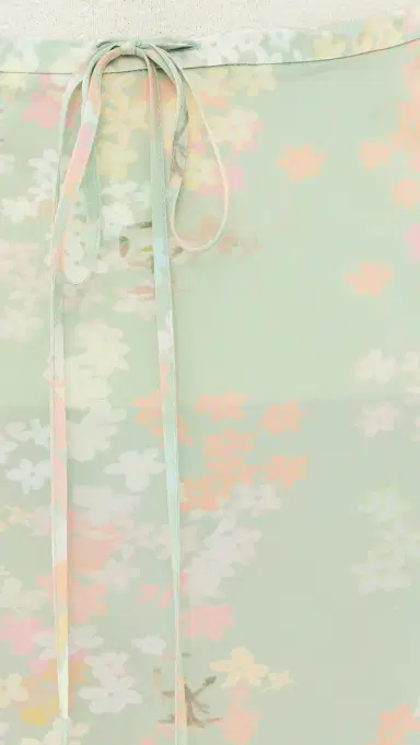 BERNADETTE Emily Silk Skirt Jasmine/Mint | Thumbnail 6 BERNADETTE Emily Silk Skirt Jasmine/Mint | Thumbnail 6