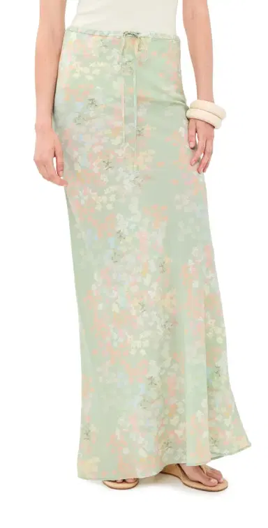 BERNADETTE Emily Silk Skirt Jasmine/Mint | Thumbnail 1 BERNADETTE Emily Silk Skirt Jasmine/Mint | Thumbnail 1