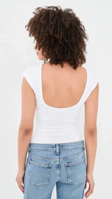 GOOD AMERICAN uper tretch Open Back Body Thong uit White001 | Thumbnail 3 GOOD AMERICAN uper tretch Open Back Body Thong uit White001 | Thumbnail 3