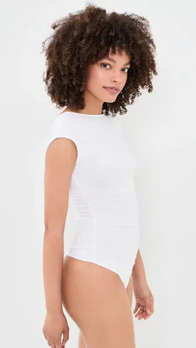 GOOD AMERICAN uper tretch Open Back Body Thong uit White001 | Thumbnail 4 GOOD AMERICAN uper tretch Open Back Body Thong uit White001 | Thumbnail 4