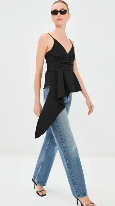 Veronica Beard Solange Top Black 4 | Thumbnail 2 Veronica Beard Solange Top Black 4 | Thumbnail 2