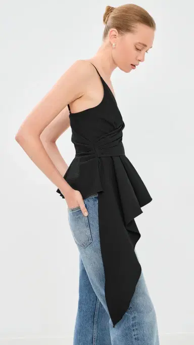 Veronica Beard Solange Top Black 4 | Thumbnail 5 Veronica Beard Solange Top Black 4 | Thumbnail 5