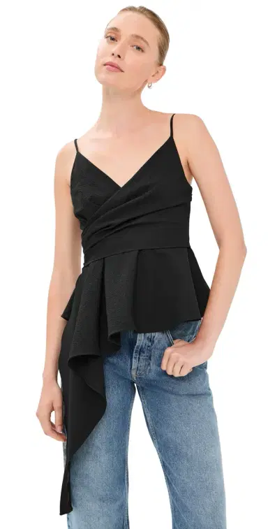 Veronica Beard Solange Top Black 4 | Thumbnail 1 Veronica Beard Solange Top Black 4 | Thumbnail 1