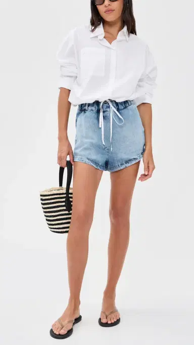 Secular aya Denim Shorts alibu Wash | Thumbnail 5 Secular aya Denim Shorts alibu Wash | Thumbnail 5