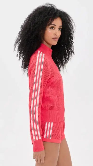 Adidas Knitted Crochet Track Jacket Semi Lucid Red/Blue L | Thumbnail 4 Adidas Knitted Crochet Track Jacket Semi Lucid Red/Blue L | Thumbnail 4