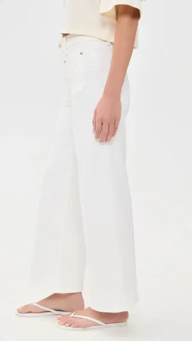 FRAME Le Slim Palazzo Crop Harbor Jeans Au Natural Clean | Thumbnail 4 FRAME Le Slim Palazzo Crop Harbor Jeans Au Natural Clean | Thumbnail 4