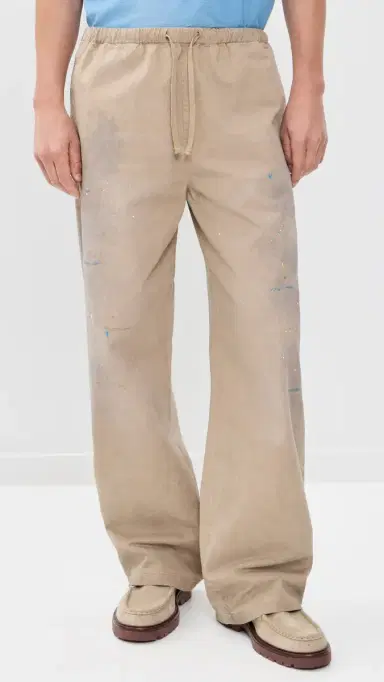 Acne Studios Plott Peached Light Cotton Twill Pants Light Beige | Thumbnail 2 Acne Studios Plott Peached Light Cotton Twill Pants Light Beige | Thumbnail 2