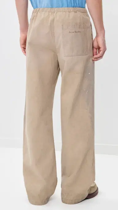 Acne Studios Plott Peached Light Cotton Twill Pants Light Beige | Thumbnail 3 Acne Studios Plott Peached Light Cotton Twill Pants Light Beige | Thumbnail 3