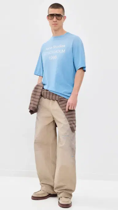 Acne Studios Plott Peached Light Cotton Twill Pants Light Beige | Thumbnail 5 Acne Studios Plott Peached Light Cotton Twill Pants Light Beige | Thumbnail 5