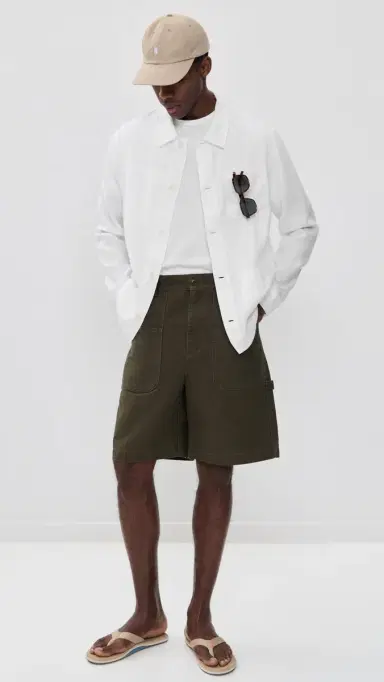 Vilebrequin Corentin inen Solid Overshirt White | Thumbnail 2 Vilebrequin Corentin inen Solid Overshirt White | Thumbnail 2