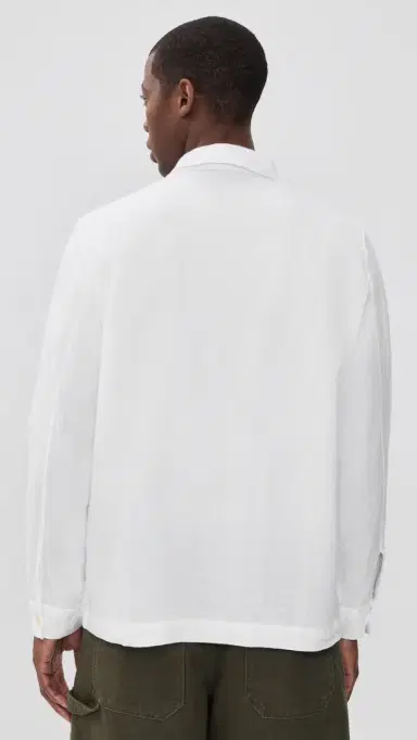 Vilebrequin Corentin inen Solid Overshirt White | Thumbnail 4 Vilebrequin Corentin inen Solid Overshirt White | Thumbnail 4