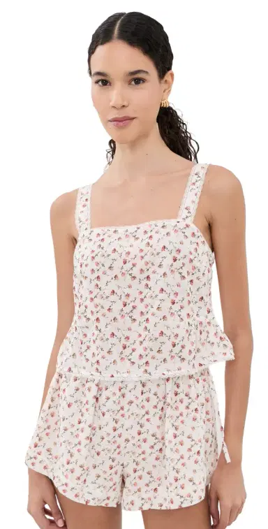 Posse Charlotte Top Watercolour Floral M | Thumbnail 1 Posse Charlotte Top Watercolour Floral M | Thumbnail 1