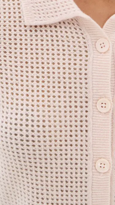 RE/DONE Amelia Cashmere Polo Pink alt | Thumbnail 6 RE/DONE Amelia Cashmere Polo Pink alt | Thumbnail 6