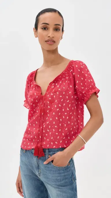 RE/DONE Katie Embroidered Top Bandana S | Thumbnail 2 RE/DONE Katie Embroidered Top Bandana S | Thumbnail 2
