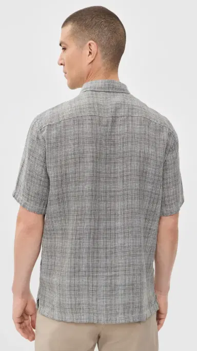 Theory Irving Short Sleeve Shirt Pine Grove Multi | Thumbnail 3 Theory Irving Short Sleeve Shirt Pine Grove Multi | Thumbnail 3