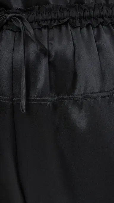 Ulla Johnson Camile Silk Cinched Pants Noir | Thumbnail 6 Ulla Johnson Camile Silk Cinched Pants Noir | Thumbnail 6