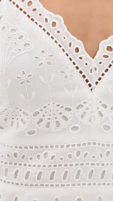 LoveShackFancy Peppy Dress Optic White 4 | Thumbnail 6 LoveShackFancy Peppy Dress Optic White 4 | Thumbnail 6