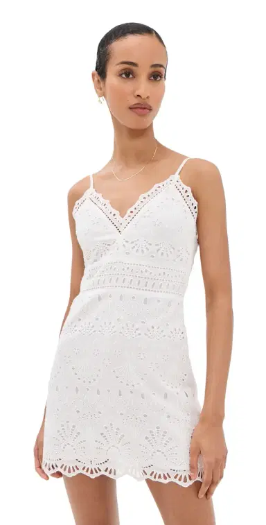 LoveShackFancy Peppy Dress Optic White 4 | Thumbnail 1 LoveShackFancy Peppy Dress Optic White 4 | Thumbnail 1