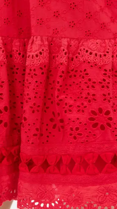 Alice + Olivia Lorene Ember Mini Dress Chili Pepper | Thumbnail 6 Alice + Olivia Lorene Ember Mini Dress Chili Pepper | Thumbnail 6