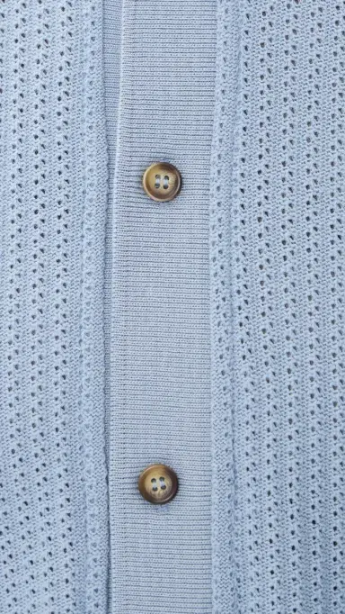 Les Deux Pointelle Shirt Faded Denim Blue | Thumbnail 6 Les Deux Pointelle Shirt Faded Denim Blue | Thumbnail 6