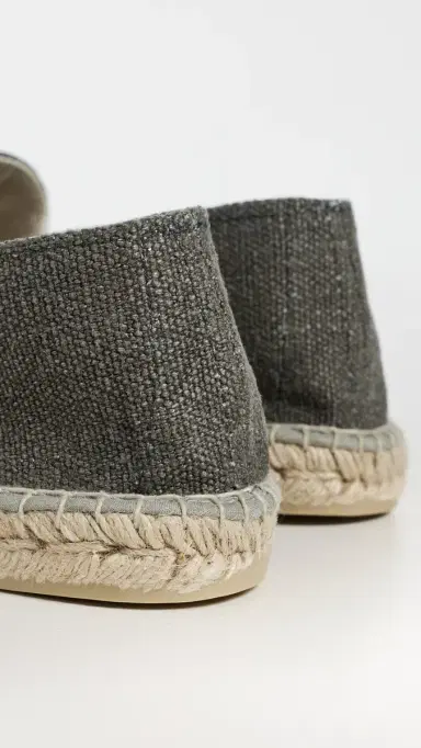MANEBI Embroidered Hemp Classic Espadrilles Military Green/Palm On Tone | Thumbnail 3 MANEBI Embroidered Hemp Classic Espadrilles Military Green/Palm On Tone | Thumbnail 3