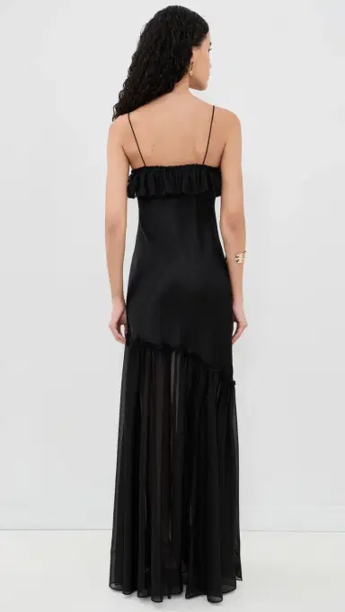 Ulla Johnson Elaria Silk Gown Noir | Thumbnail 3 Ulla Johnson Elaria Silk Gown Noir | Thumbnail 3