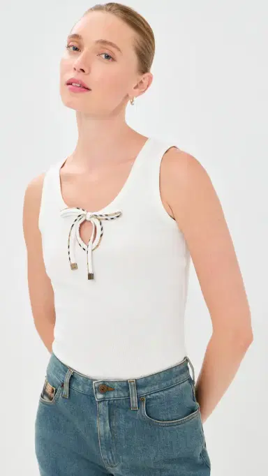 Burberry Tierra Tank Chalk | Thumbnail 2 Burberry Tierra Tank Chalk | Thumbnail 2