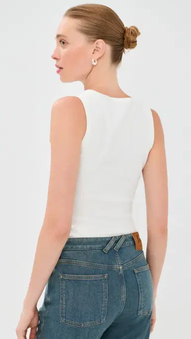 Burberry Tierra Tank Chalk | Thumbnail 3 Burberry Tierra Tank Chalk | Thumbnail 3