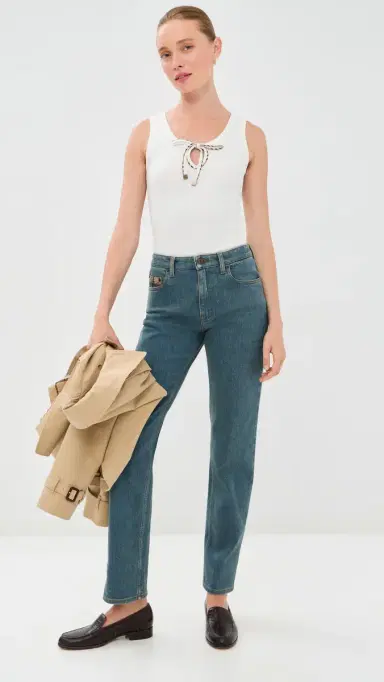 Burberry Tierra Tank Chalk | Thumbnail 5 Burberry Tierra Tank Chalk | Thumbnail 5