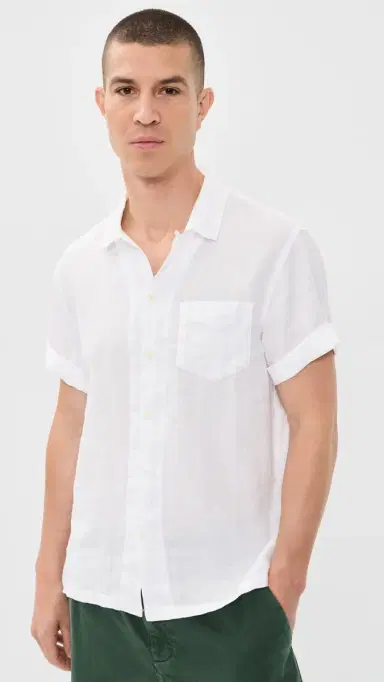 Alex Mill Linen Camp Shirt White | Thumbnail 2 Alex Mill Linen Camp Shirt White | Thumbnail 2