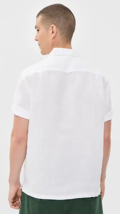 Alex Mill Linen Camp Shirt White | Thumbnail 3 Alex Mill Linen Camp Shirt White | Thumbnail 3